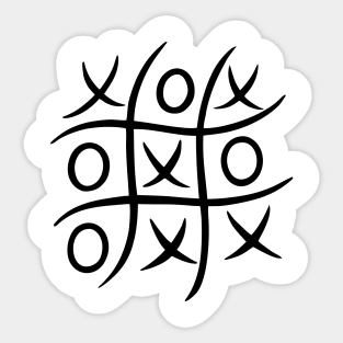 Tic tac toe Sticker